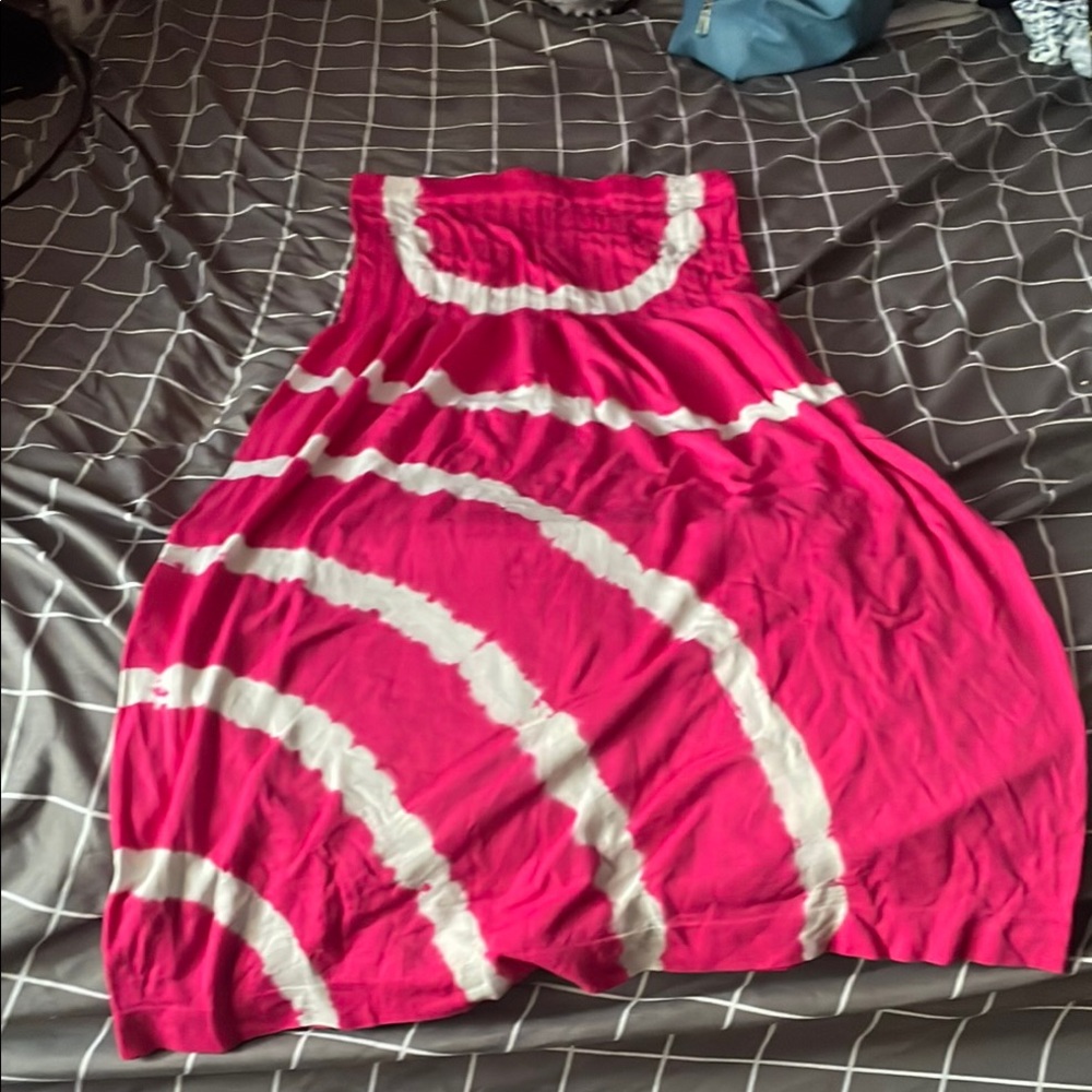 Ingear Pink Strapless Dress